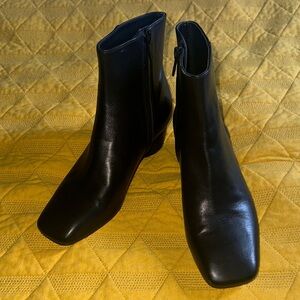 Vince Black Women’s Square-Toe Ankle Boots 5.5/35.5 M